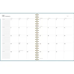 AT-A-GLANCE Workstyle 11 in. x 9.38 in. 12-Month (Jan to Dec) 2025 Geometric Artwork Weekly/Monthly Planner - Blue/Gold Cover