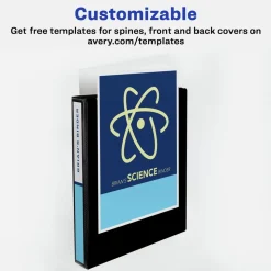 Avery 3 EZD Rings 2 in. Capacity 11 in. x 8.5 in. Durable View Binder with DuraHinge - White (12/Carton)