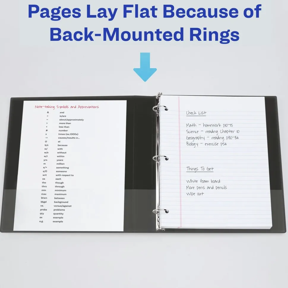 Avery 3 EZD Rings 2 in. Capacity 11 in. x 8.5 in. Durable View Binder with DuraHinge - White (12/Carton)