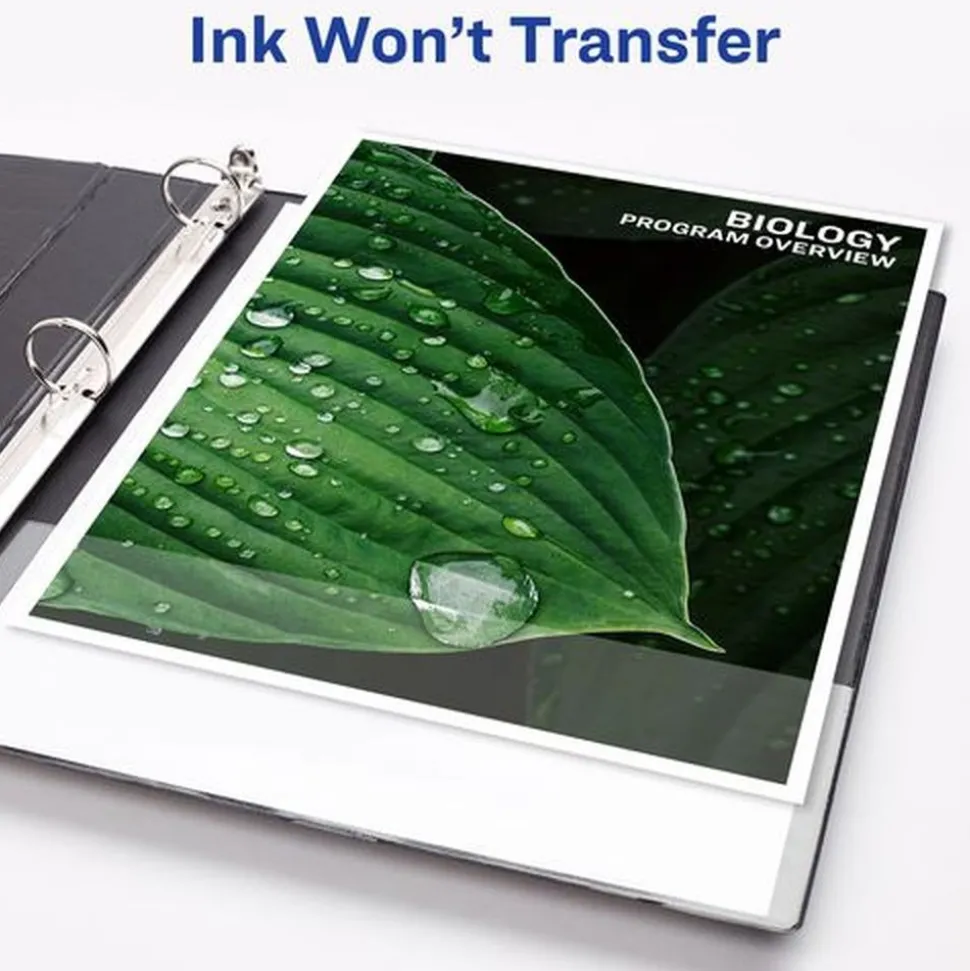 Avery 11 in. x 8.5 in. 3 Rings 3 in. Capacity Heavy-Duty View Binder with DuraHinge and Locking One Touch EZD Rings - White (4/Carton)