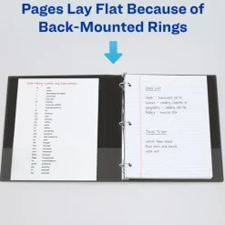 Avery 11 in. x 8.5 in. 3 Rings 3 in. Capacity Heavy-Duty View Binder with DuraHinge and Locking One Touch EZD Rings - White (4/Carton)