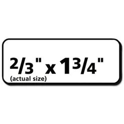 Avery 0.5 in. x 1.75 in. Address Labels with Sure Feed Technology for Laser Printers - White (80/Sheet, 250 Sheets/Box)