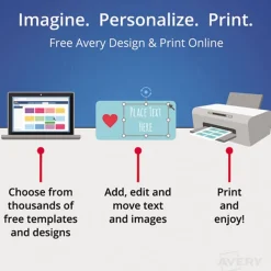 Avery 0.5 in. x 1.75 in. Address Labels with Sure Feed Technology for Laser Printers - White (80/Sheet, 250 Sheets/Box)