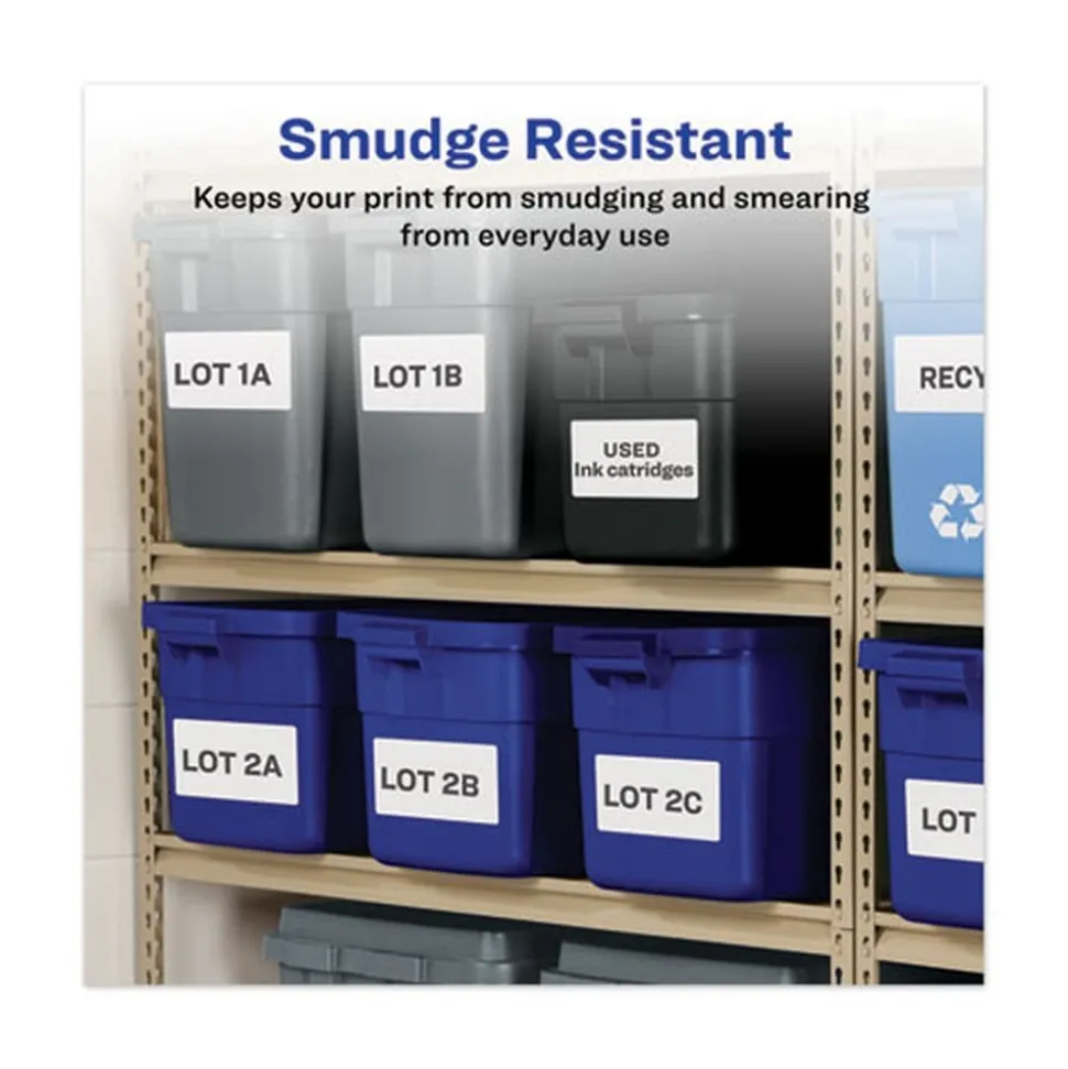 Avery 4 in. x 6 in. Multipurpose Thermal Labels - White (220/Roll, 4 Rolls/Box)