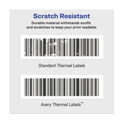 Avery 4 in. x 6 in. Multipurpose Thermal Labels - White (220/Roll, 4 Rolls/Box)