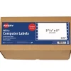 Avery 2.94 in. x 5 in. Pin-Fed/Dot Matrix Printer Mailing Labels - White (3000/Box)