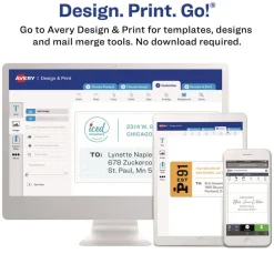 Avery 2.94 in. x 5 in. Pin-Fed/Dot Matrix Printer Mailing Labels - White (3000/Box)