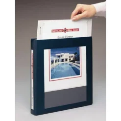 Avery 11 in. x 8.5 in. 3-Ring Framed View Heavy-Duty Binders with 1 in. Capacity - Navy Blue (12/Carton)