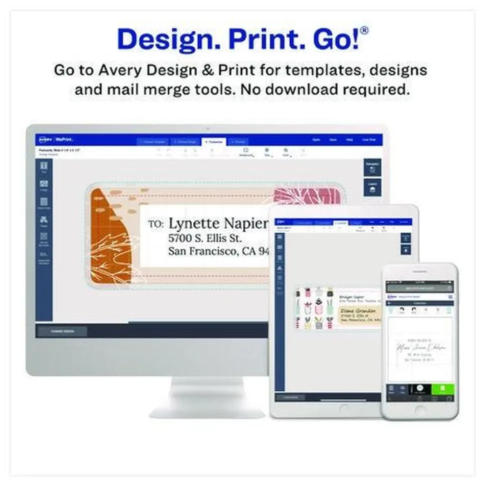 Avery 8.5 in. x 11 in. Shipping Labels-Bulk Packs for Inkjet/Laser Printers - White (250/Box)