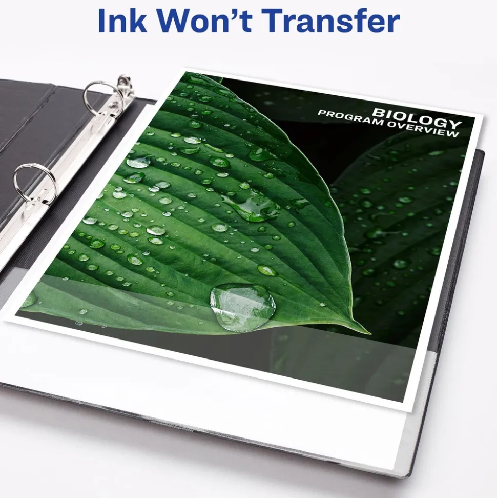 Avery 3 Slant Rings 1 in. Capacity 11 in. x 8.5 in. Durable View Binder with DuraHinge - White (12/Carton)