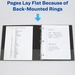 Avery 3 Slant Rings 1 in. Capacity 11 in. x 8.5 in. Durable View Binder with DuraHinge - White (12/Carton)