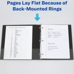 Avery One Touch EZD Rings 3 Rings 1 in. Capacity 11 in. x 8.5 in. Heavy-Duty DuraHinge View Binder - Red (12/Carton)