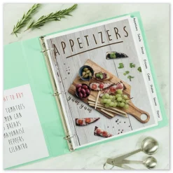 Avery Print-On 11 in. x 8.5 in. 8-Tab 3-Hole Customizable Punched Dividers - White (200/Pack)