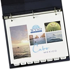 Avery Print-On 11 in. x 8.5 in. 8-Tab 3-Hole Customizable Punched Dividers - White (200/Pack)