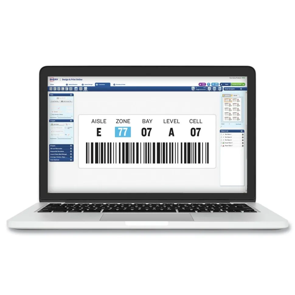 Avery Surface Safe 4 in. x 6 in. ID Labels - White (100/Box)