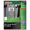 Avery Surface Safe 3 in. x 5 in. ID Labels - White (200/Box)