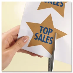 Avery White Shipping Labels-Bulk Packs, Inkjet/Laser Printers, 8.5 x 11, White, 500/Carton