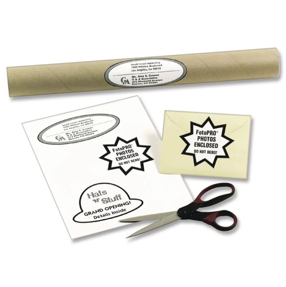 Avery White Shipping Labels-Bulk Packs, Inkjet/Laser Printers, 8.5 x 11, White, 500/Carton