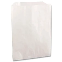 Bagcraft 6 in. x 6.5 in. Grease-Resistant Single-Serve Bags - White (2000/Carton)