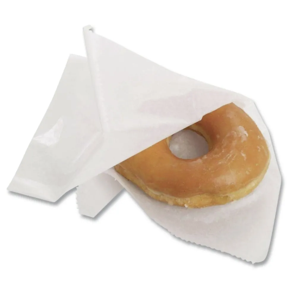 Bagcraft MarketWax 8 in. x 10.75 in. Interfolded Dry Wax Deli Paper - White (500/Box, 12 Boxes/Carton)