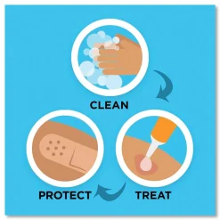 BAND-AID 1.75 in. x 4 in. Flexible Fabric Adhesive Bandages - Extra Large (10/Box)