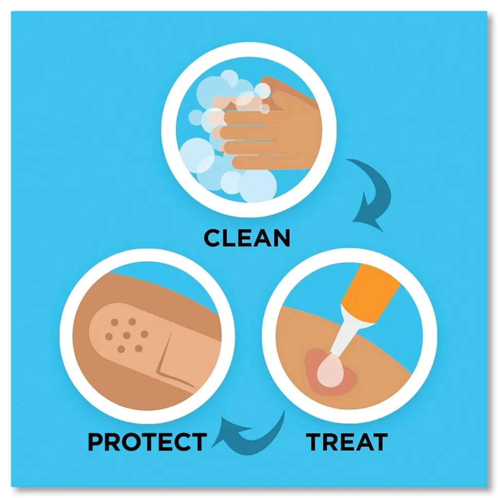 BAND-AID 1.75 in. x 4 in. Flexible Fabric Adhesive Bandages - Extra Large (10/Box)