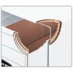 Bankers Box 23.75 in. x 19.75 in. Legal/Letter File/Cube Box Shell - White/Blue (6/Carton)