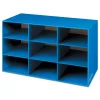 Bankers Box Classroom 28.25 in. x 13 in. x 16 in. 9-Compartment Literature Sorter - Blue (4/Carton)