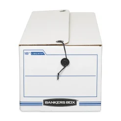 Bankers Box Liberty 9 in. x 24.25 in. x 7.5 in. Check and Form Boxes - White/Blue (12/Carton)