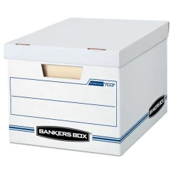 Bankers Box STOR/FILE 12 in. x 16.25 in. x 10.5 in. Basic-Duty Letter/Legal Storage Boxes - White (20/Carton)