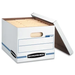 Bankers Box STOR/FILE 12 in. x 16.25 in. x 10.5 in. Basic-Duty Letter/Legal Storage Boxes - White (20/Carton)