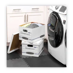 Bankers Box STOR/FILE 12 in. x 16.25 in. x 10.5 in. Basic-Duty Letter/Legal Storage Boxes - White (20/Carton)