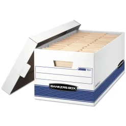 Bankers Box STOR/FILE Medium Duty 12 in. x 25.38 in. s 10.25 in. Storage Boxes - White (20/Carton)