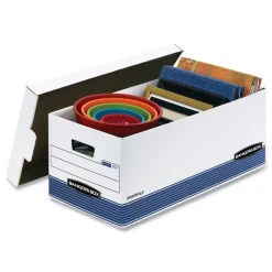 Bankers Box STOR/FILE Medium Duty 12 in. x 25.38 in. s 10.25 in. Storage Boxes - White (20/Carton)