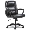 Basyx HON Sadie Mid-Back Ergonomic Executive Chair, Black Leather