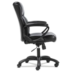 Basyx HON Sadie Mid-Back Ergonomic Executive Chair, Black Leather
