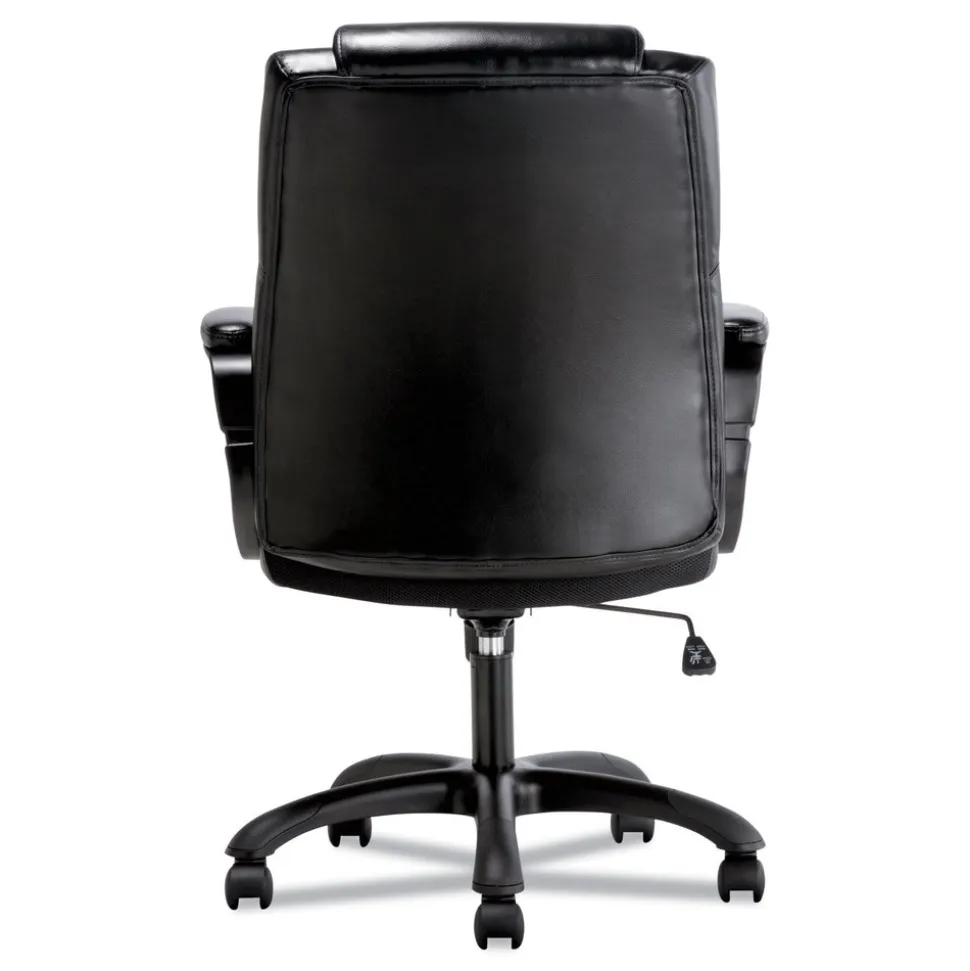 Basyx HON Sadie Mid-Back Ergonomic Executive Chair, Black Leather