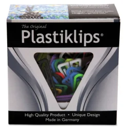 Baumgartens Plastiklips Smooth Paper Clips - Assorted Colors/Large (200/Box)