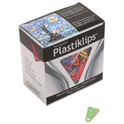 Baumgartens Plastiklips Smooth Paper Clips - Small/Assorted Colors (1000/Box)