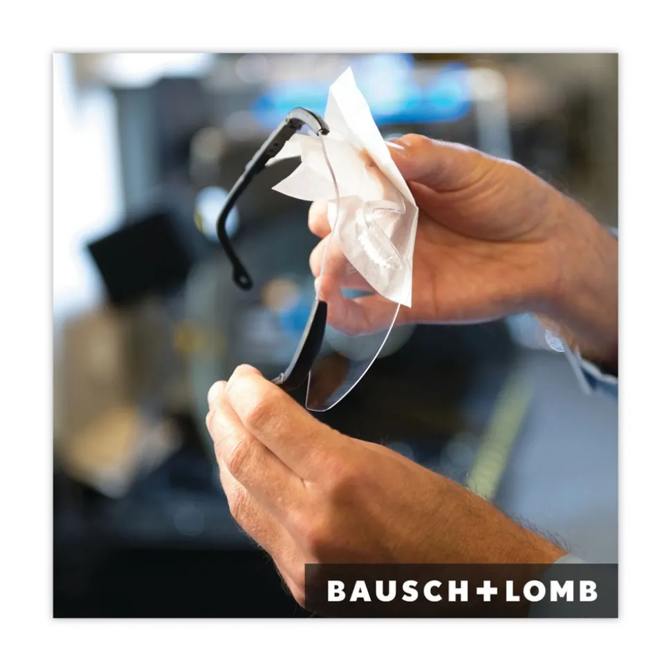 Bausch & Lomb Sight Savers 8 in. x 5 in. Premoistened Lens Cleaning Tissues (100/Box)