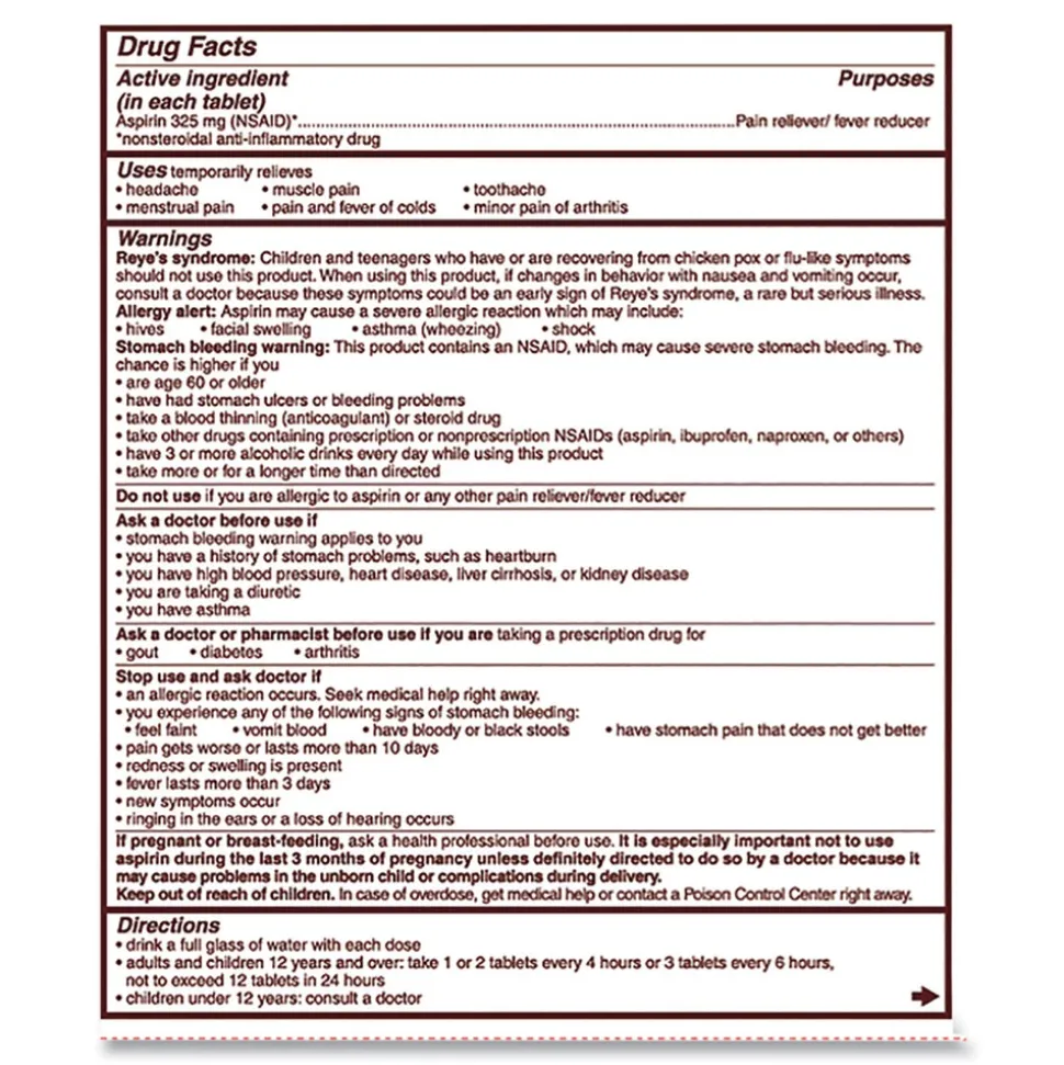 Bayer 2-Pack Aspiring Tablets (50/Box)