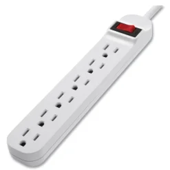 Belkin 6 Outlets 3 ft. Cord Power Strip - White