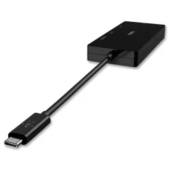 Belkin DisplayPort/DVI/HDMI/USB-C/VGA 4.33 in. USB-C Video Adapter - Black