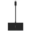 Belkin 4K HDMI/USB-A/USB-C/VGA 4.9 ft. USB-C Multimedia plus Charge Adapter - Black