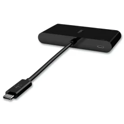 Belkin 4K HDMI/USB-A/USB-C/VGA 4.9 ft. USB-C Multimedia plus Charge Adapter - Black