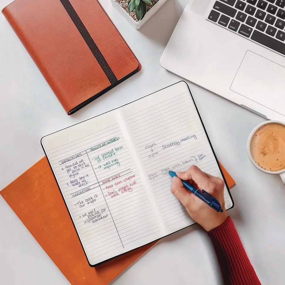 BIC 4-Color Smooth Medium 1 mm Retractable Ballpoint Pen - Multicolor (12/Pack)