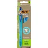 BIC Ecolutions Medium 1 mm Gel Pen - Blue Ink/Blue Barrel (4/Pack)