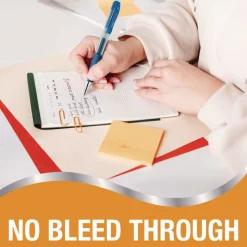 BIC Medium 0.7 mm Gel-ocity Pro Quick Dry Retractable Gel Pen - Blue Ink, Blue/Clear Barrel (12/Pack)