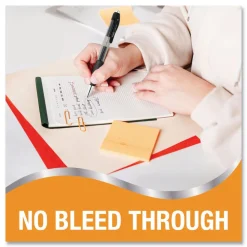 BIC Medium 0.7 mm Gel-ocity Pro Quick Dry Retractable Gel Pen - Black Ink, Black/Clear Barrel (12/Pack)