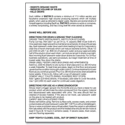 Big D Industries 150000 Enzym D 1-Gal. Digester Liquid Deodorant - Lemon (4/Carton)